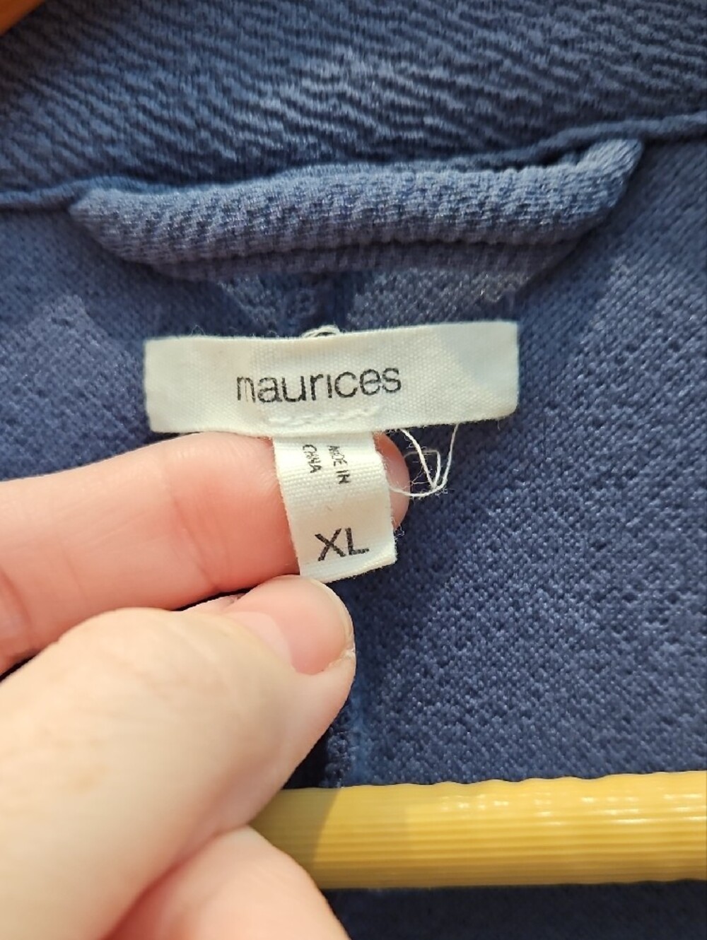 Maurices  Blue Open Front Blazer Jacket - Picture 2 of 3